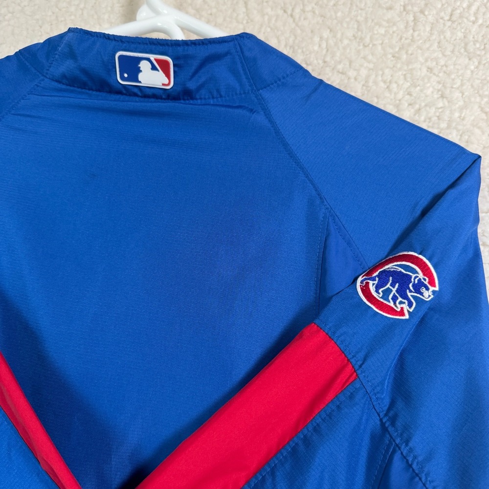Chicago Cubs Majestic Authentic Collection Pullover Jacket M Cool Base MLB - Picture 5 of 8